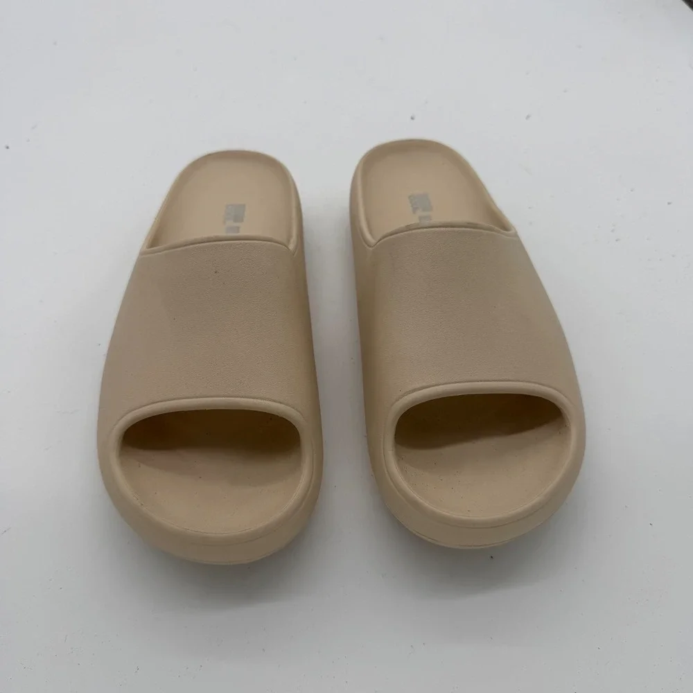 32 Degrees Cool Cushion Slides Tan Mens 4-5 Womens 6-7 Comfort Sandals 3094